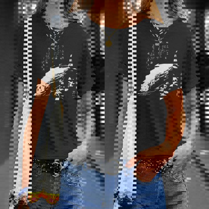 広重作 カツオ魚 おしゃれ 日本美術 Tシャツ 彼女への贈り物