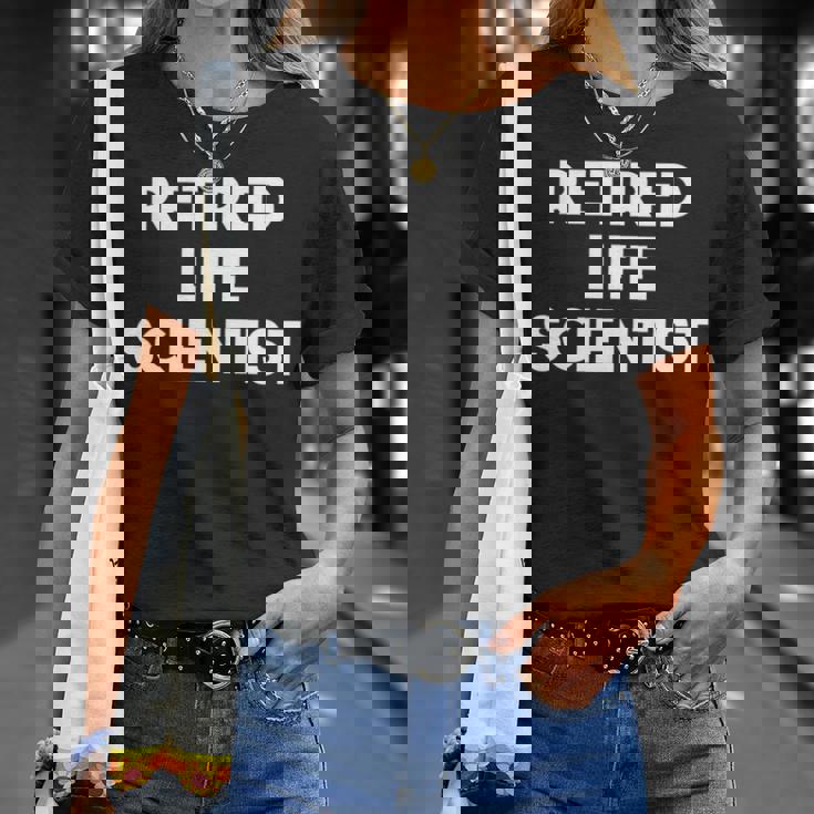 引退した生命科学者 面白い 長袖tシャツ Tシャツ 彼女への贈り物