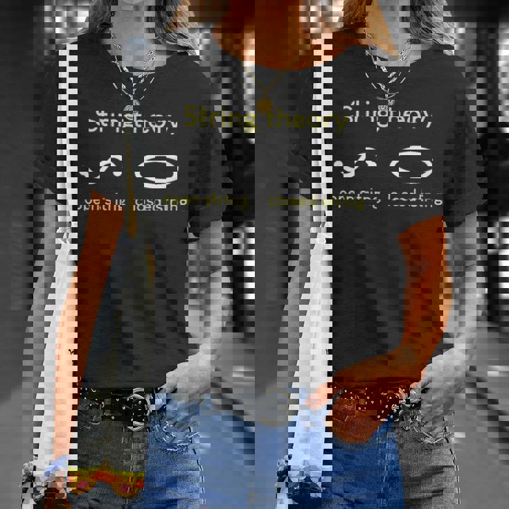 弦理論、物理学の原理概念 Tシャツ 彼女への贈り物