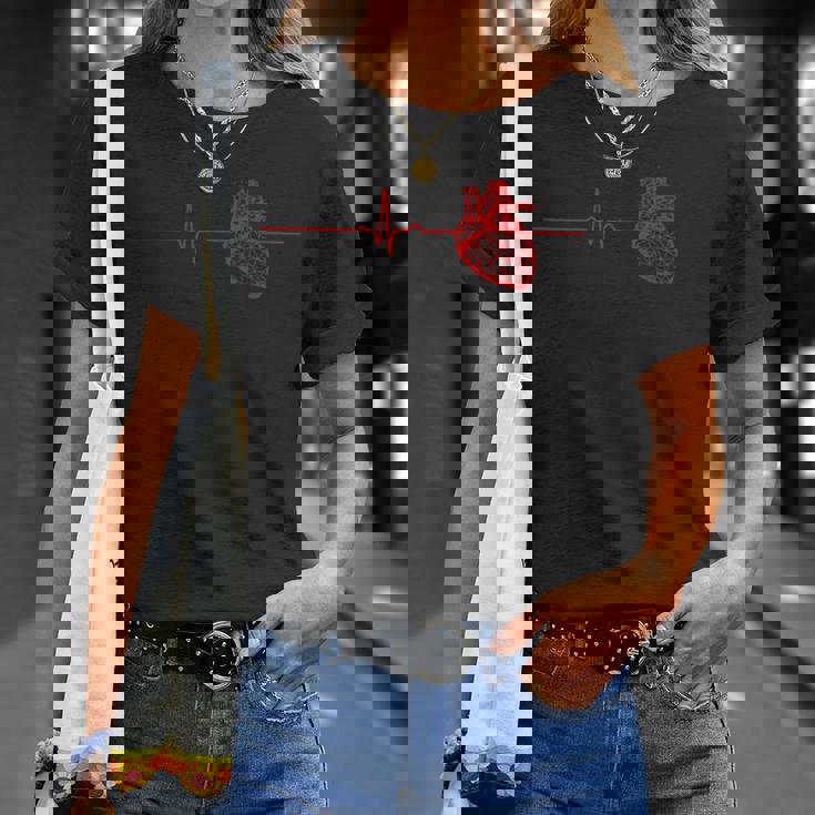 心臓専門医ハートビート Ekg Ecg 心臓心臓病看護師ギフト Tシャツ 彼女への贈り物