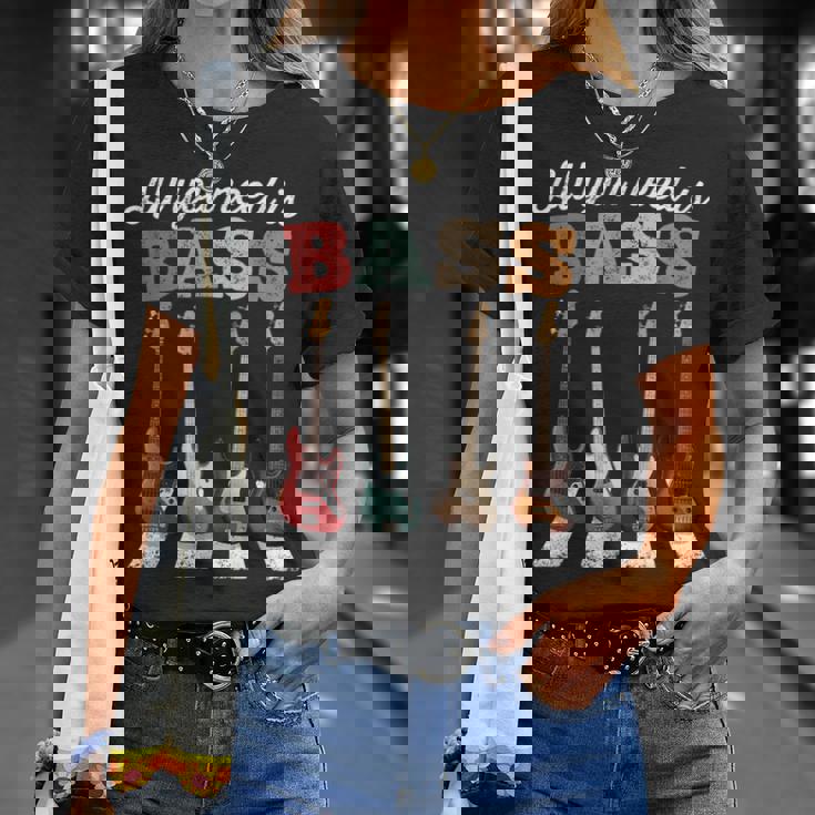 必要なのはベースだけ ベーシストのための有名なクロスウォーク All You Need Is Bass Tシャツ 彼女への贈り物