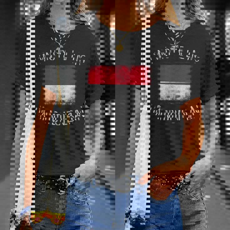 怒鳴ってないよ、私はインドネシア人だ-面白いインドネシアプライド Tシャツ 彼女への贈り物