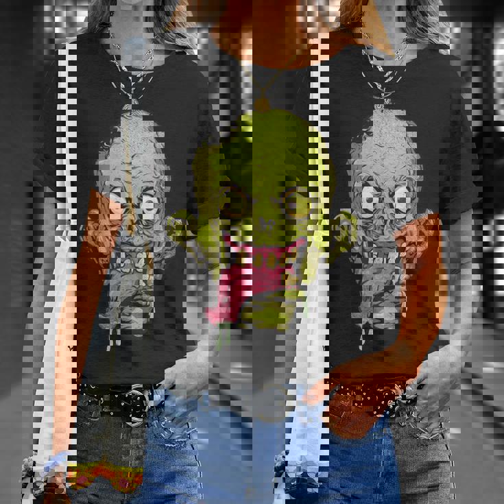 怖いゾンビtシャツハロウィンボーイズキッズフェイスゾンビ Tシャツ 彼女への贈り物