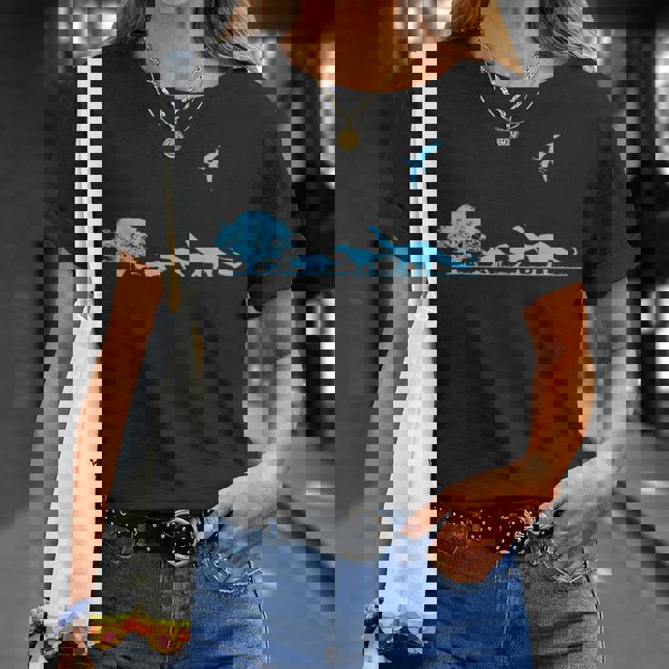 恐竜シャツ 先史時代の恐竜 キッズ 男の子と大人用tシャツ Tシャツ 彼女への贈り物