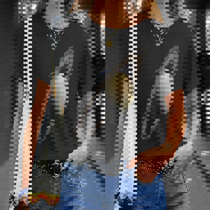 惑星 土星 太陽系 惑星 天文学 科学 Tシャツ 彼女への贈り物