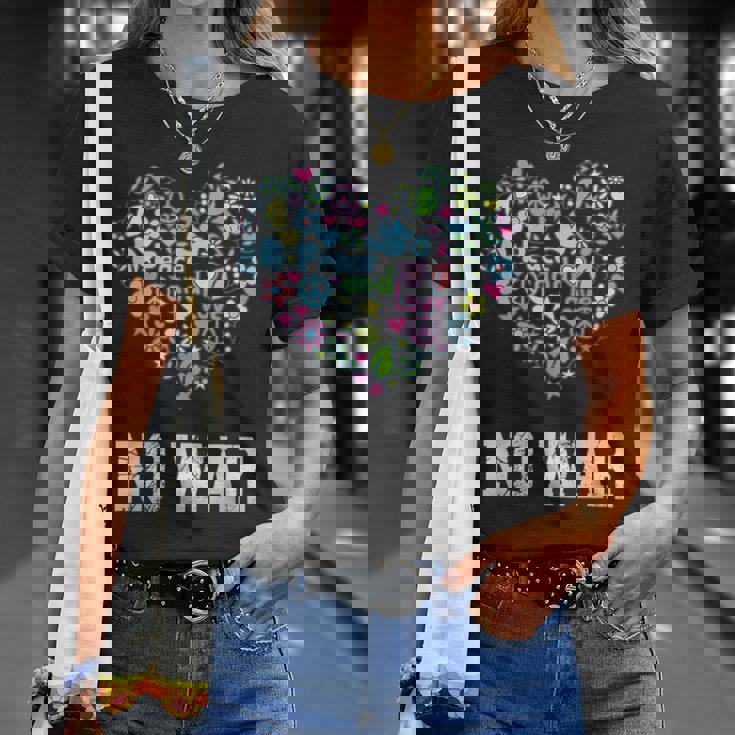 戦争なし、平和、反戦、戦争なし Tシャツ 彼女への贈り物