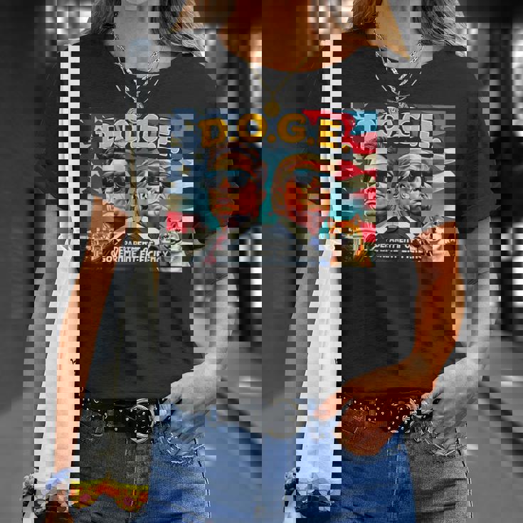 政府効率省 イーロン・マスク・ドナルド・トランプ Tシャツ 彼女への贈り物