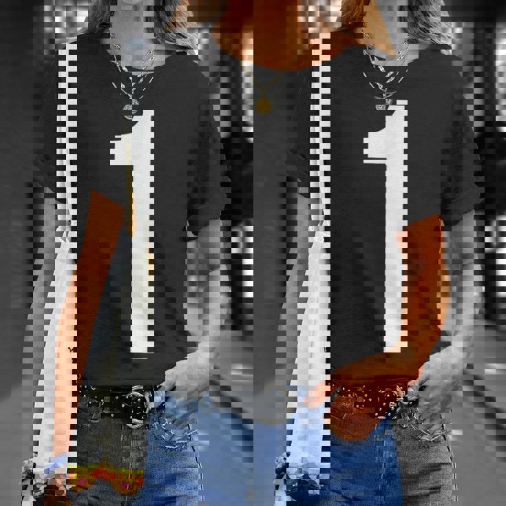 数字アルファベット 1 数字 Tシャツ 彼女への贈り物