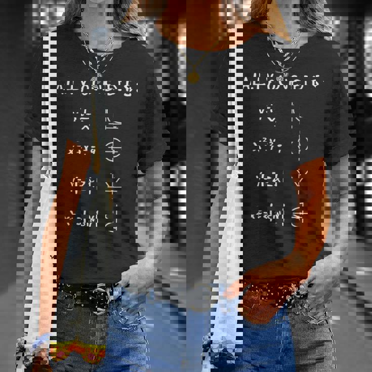 数式 数学 方程式 科学 化学 Tシャツ 彼女への贈り物