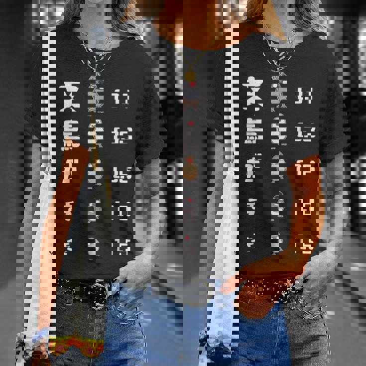 文鳥がすき 視力検査 ペット好き 桜文鳥 サクラブンチョウ 白文鳥 おもしろ 文鳥 文鳥好き Tシャツ 彼女への贈り物