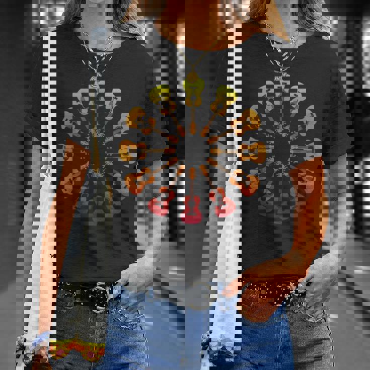 新しいアコースティックギターピックギターギフト愛音楽男性ギター Tシャツ 彼女への贈り物