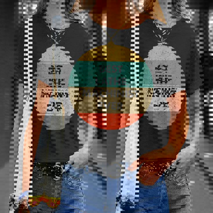 旋盤機械工シャツ Tシャツ 彼女への贈り物