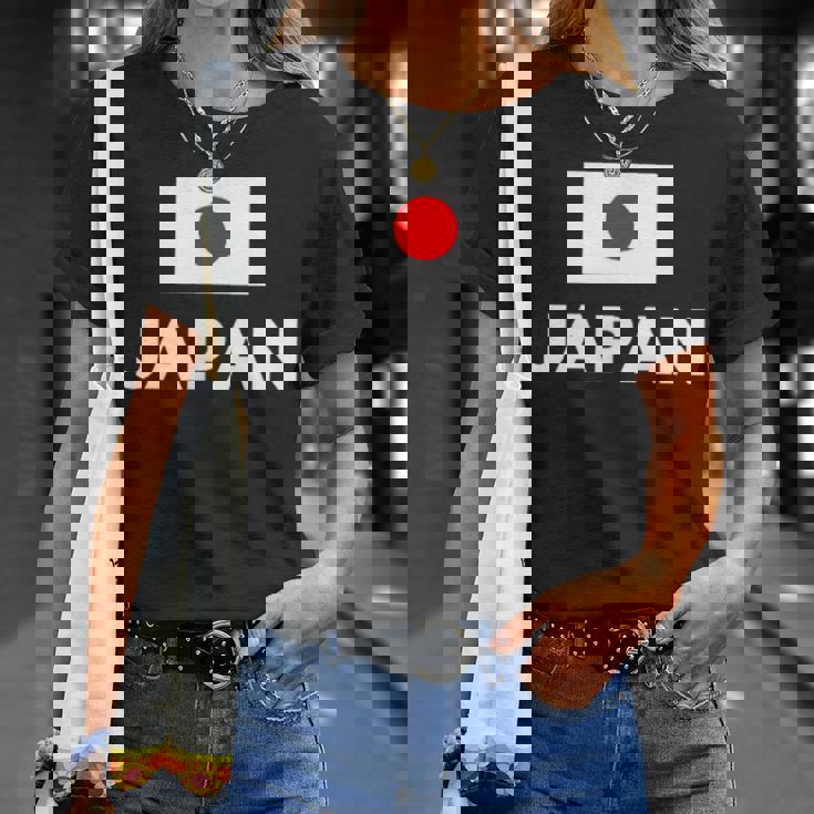 日の丸国旗 Japan ホワイト 【両面プリント】 Tシャツ 彼女への贈り物