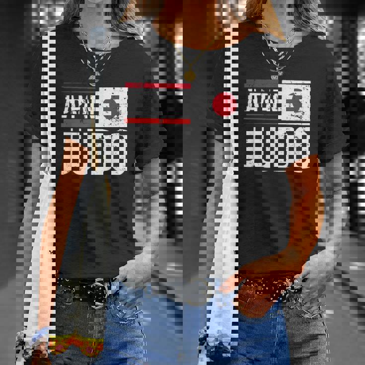 日本 柔道 旗 格闘技 スポーツ 競技 トレーニング Tシャツ 彼女への贈り物