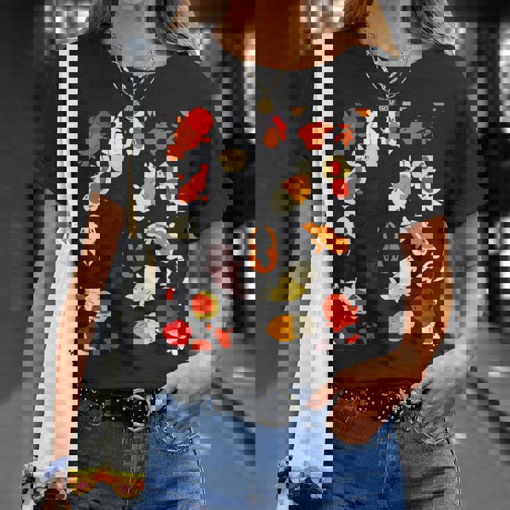 日本のランチュウ 金魚グラフィック Tシャツ 彼女への贈り物