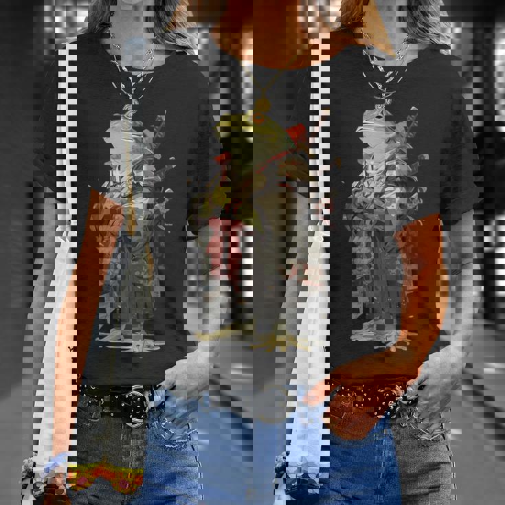 日本の侍カエル Tシャツ 彼女への贈り物