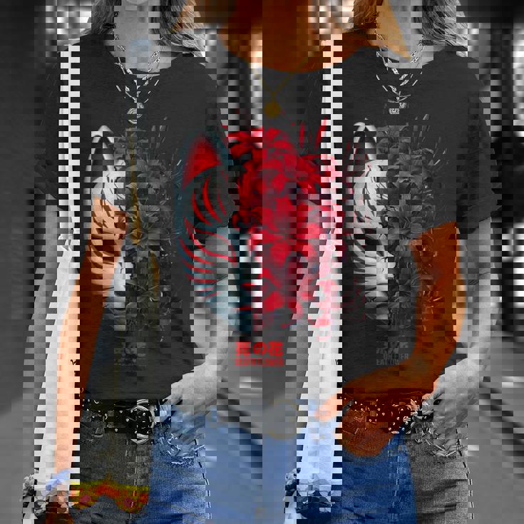 日本の百合 アニメ 花 蜘蛛 恋人 美学 オタク Tシャツ 彼女への贈り物