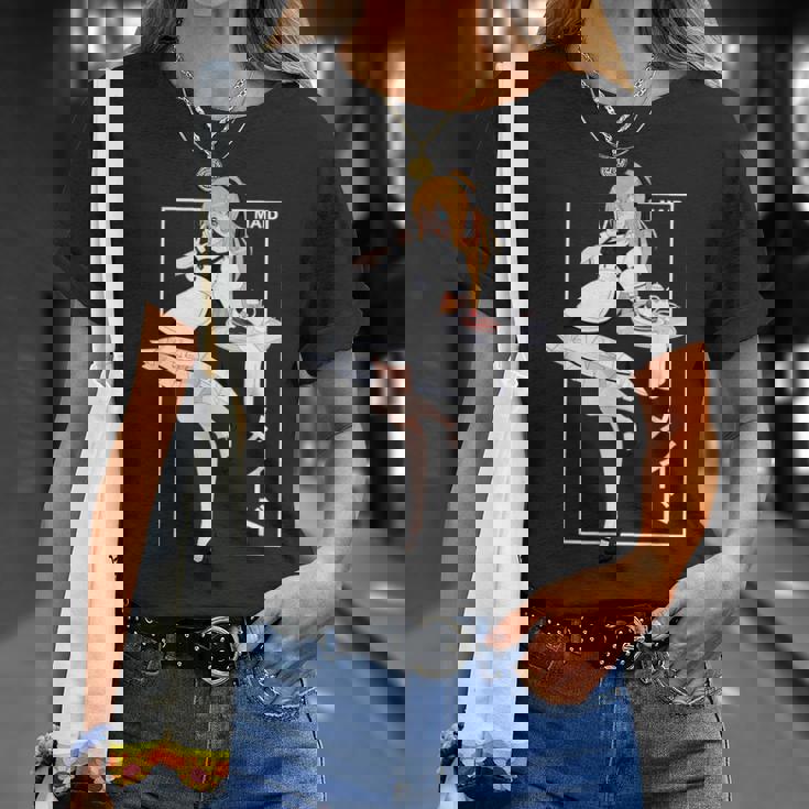 日本アニメメイド漢字オタク Tシャツ 彼女への贈り物