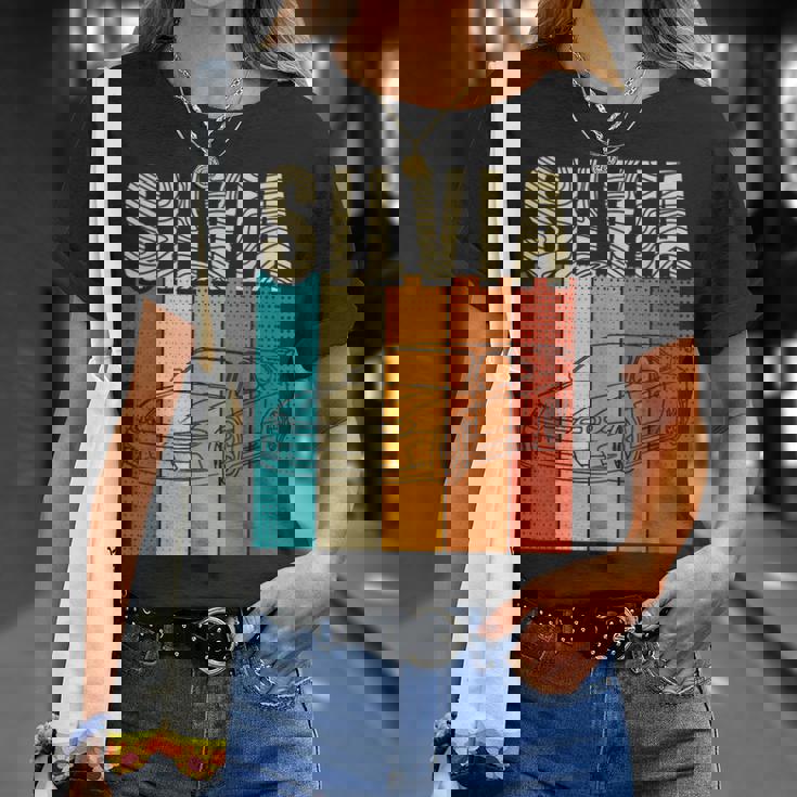 日本シルビア15 チューニング スポーツカー レジェンド 90年代 ヴィンテージ Tシャツ 彼女への贈り物