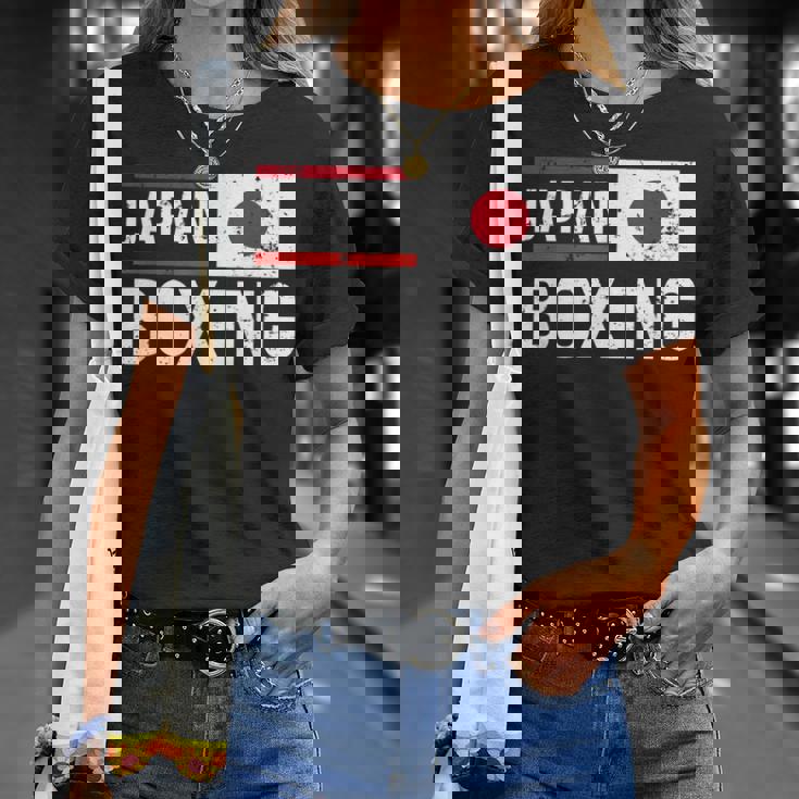 日本ボクシング日本旗スポーツジムスパーリングアマチュアスポーツ Tシャツ 彼女への贈り物