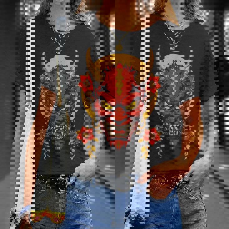 日本伝統マスク 歌舞伎 仮面 サムライマスク 東京 Tシャツ 彼女への贈り物