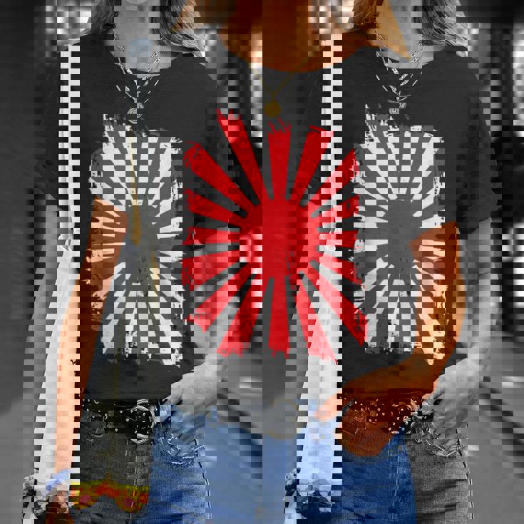 日本戦争旗 日本中道 日本国旗 Tシャツ 彼女への贈り物