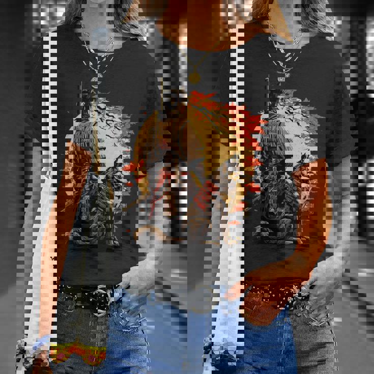 日本美術 忍者 浮世絵 アニメ風 侍 改 健 Tシャツ 彼女への贈り物