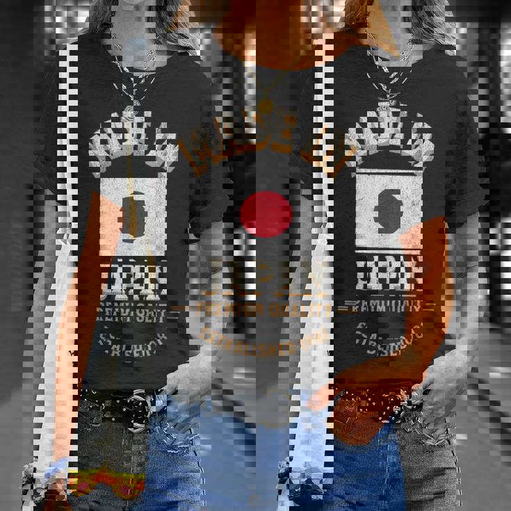 日本製 1981年 プレミアム品質 日本の国旗 Tシャツ 彼女への贈り物