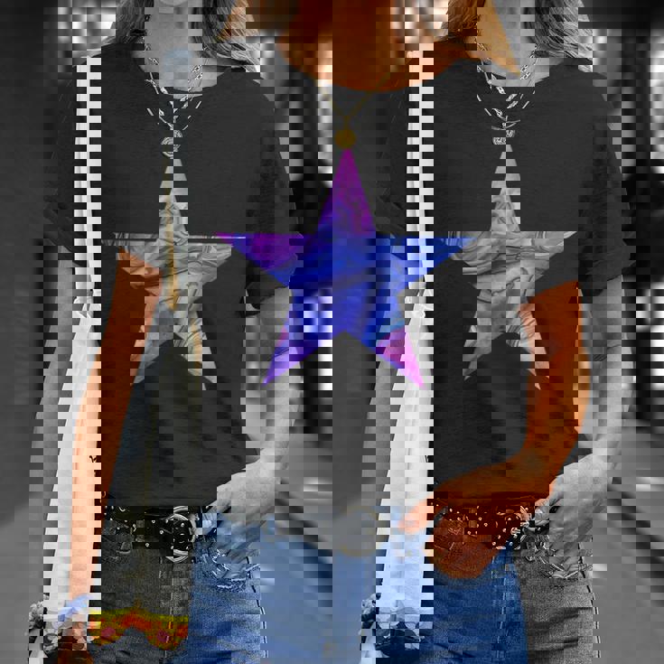 星 ピンク ブルー パープル Tシャツ 彼女への贈り物