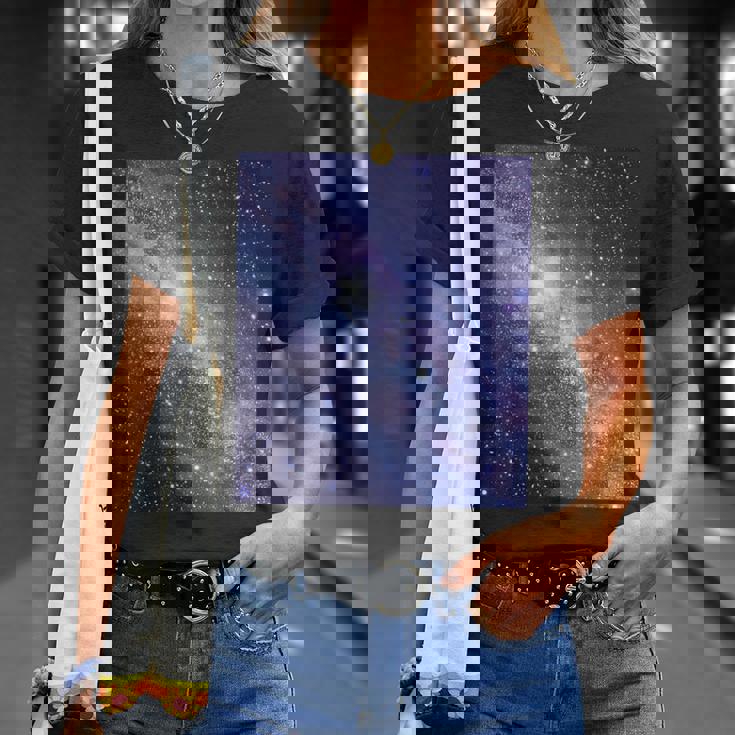 星空・宇宙・銀河《フルビッグプリント》【天体観測シリーズ】おしゃれ かっこいい デザイン Tシャツ 彼女への贈り物