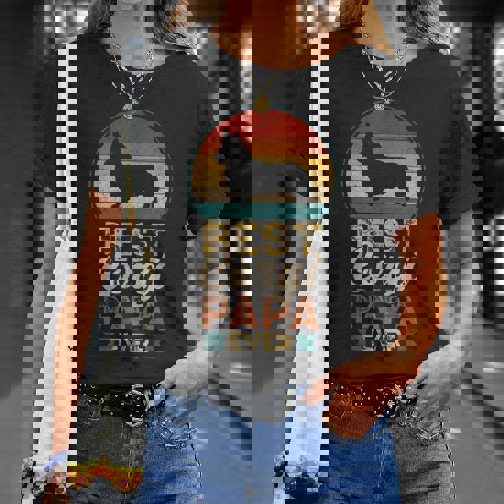 最高のコーギー・パパ、父の日 Tシャツ 彼女への贈り物