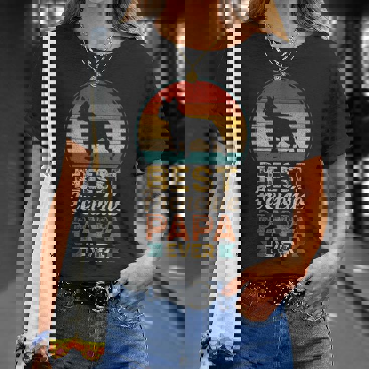 最高のフレンチ・パパ フレンチ・ブルドッグ Tシャツ 彼女への贈り物