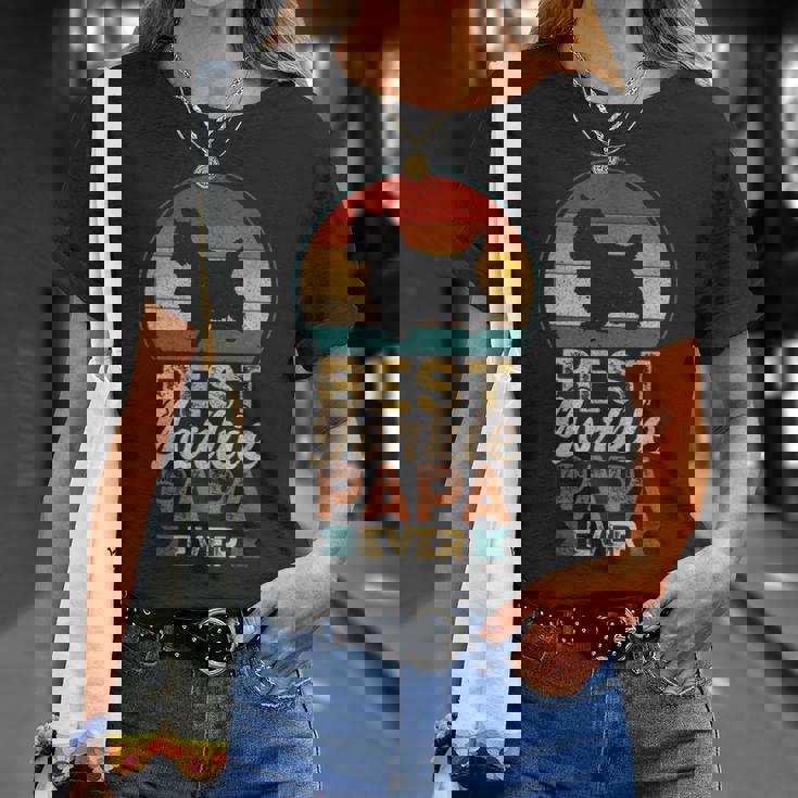 最高のヨーキーパパ ヨークシャー・テリア Tシャツ 彼女への贈り物