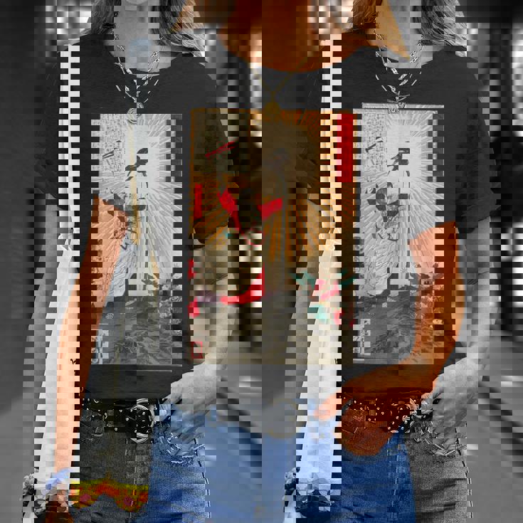 月岡 芳年 浮世絵 版画 錦絵 神武天皇 Tシャツ 彼女への贈り物