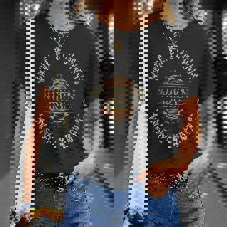 本物のバーボンブラザーズのモットーデザイン。 Tシャツ 彼女への贈り物