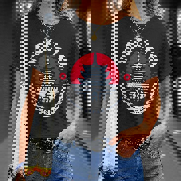 東京 日本 日本 浅草寺 お土産 アジア ビジター Tシャツ 彼女への贈り物