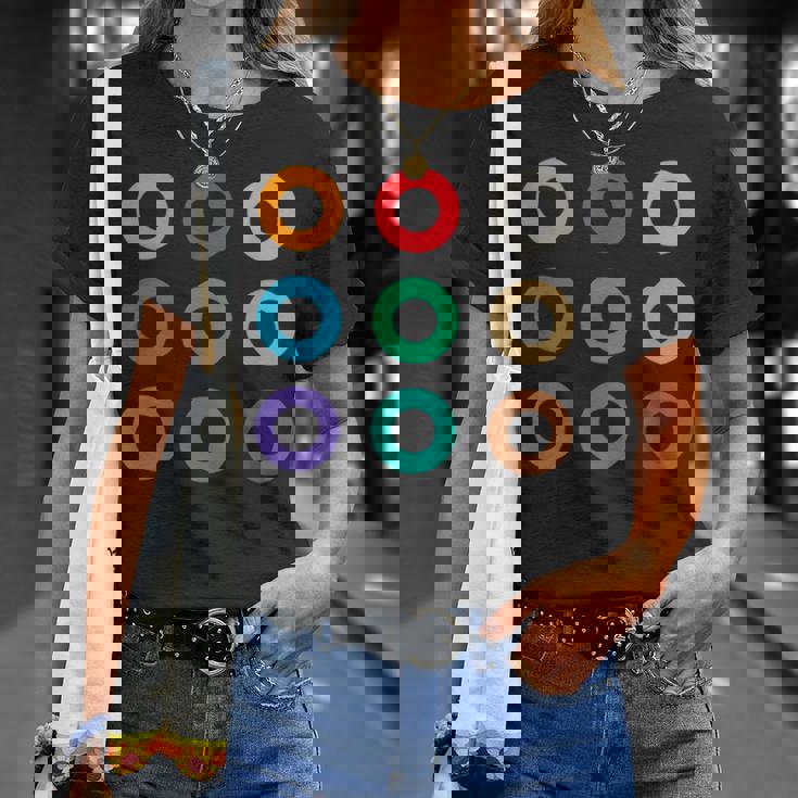 東京の地下鉄 カラー 色 マーク 丸【電車ファン】鉄道【変なtシャツ屋さん】メトロ 面白い ポップ Tシャツ 彼女への贈り物