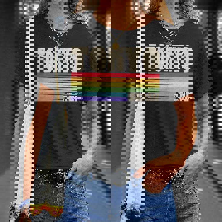 東京ジャパン レインボー ゲイプライド マーチ レトロ 70S 80S クィア Tシャツ 彼女への贈り物