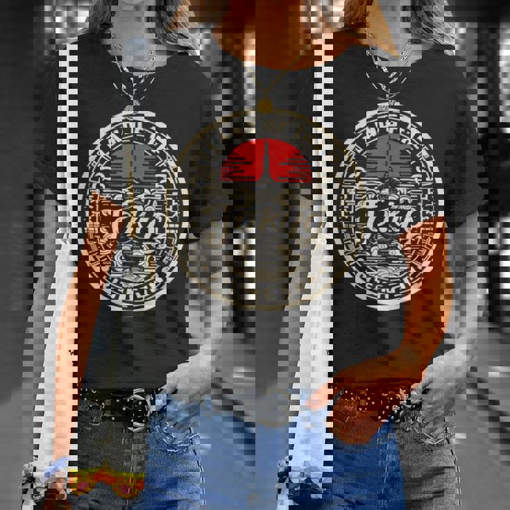 東京都スカイライン 日本の漢字文字 日本土産 Tシャツ 彼女への贈り物