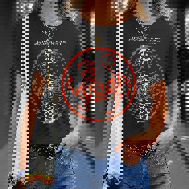 松濤館虎の漢字記号 武道空手道場 Tシャツ 彼女への贈り物