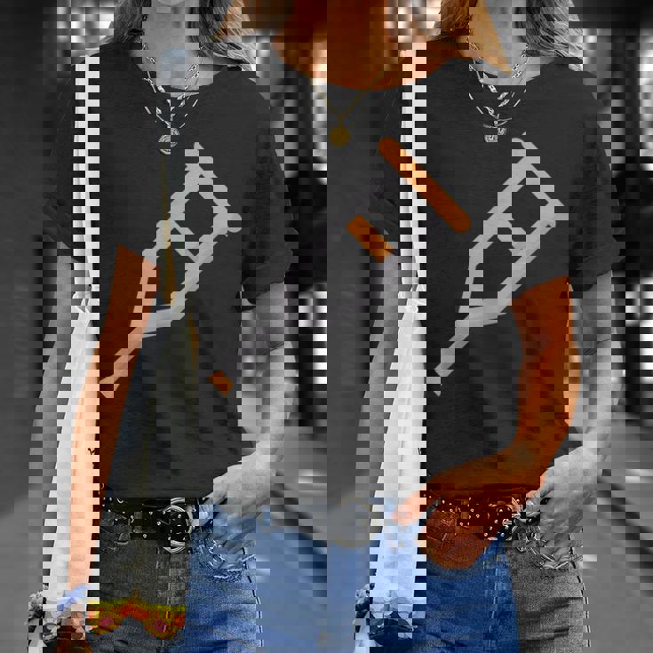 松葉杖 Tシャツ 彼女への贈り物