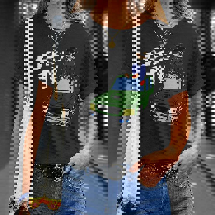 板金のようす 窓割れなし顔違い Tシャツ 彼女への贈り物