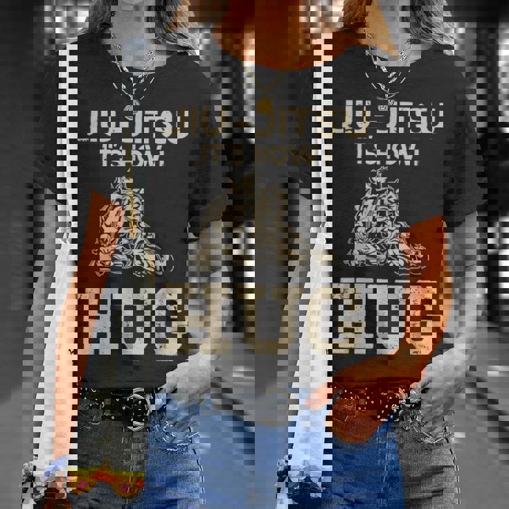 柔術ファイター Its How I Hug Tシャツ 彼女への贈り物