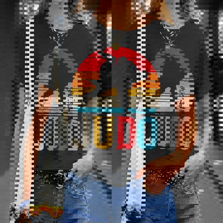 柔道投げ レトロ 日本の格闘技 柔道家 ファイター ギフト Tシャツ 彼女への贈り物