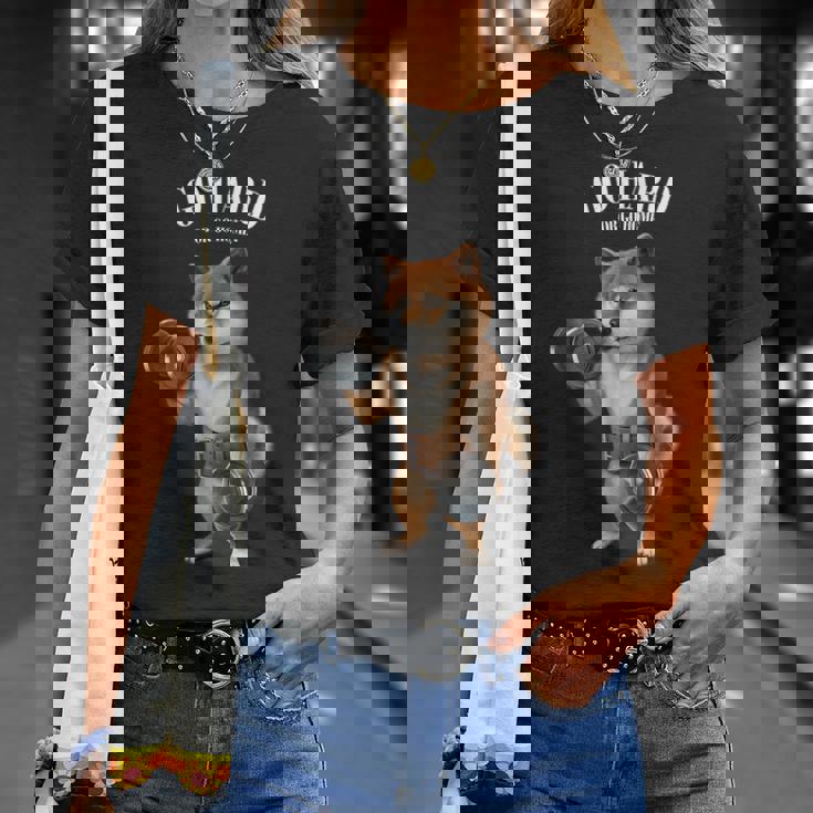 柴犬 筋トレ ダンベル付き フィットネスジム Tシャツ 彼女への贈り物