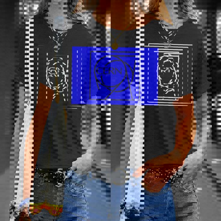 核研究のためのヨーロッパ組織 Cernフラッグ Tシャツ 彼女への贈り物