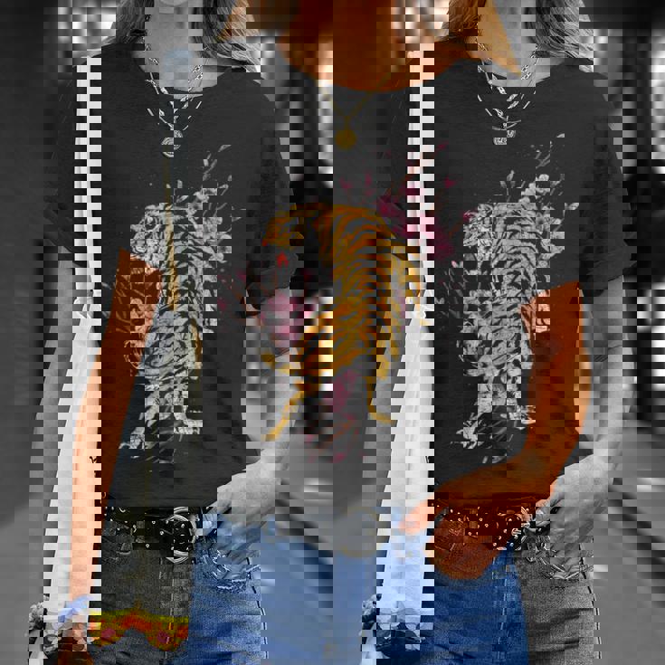 桜の虎 Tシャツ 彼女への贈り物