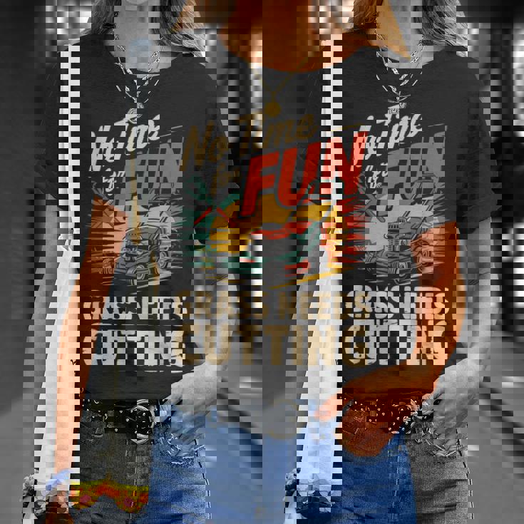 楽しい草刈りの必要がない 面白い芝刈り Tシャツ 彼女への贈り物