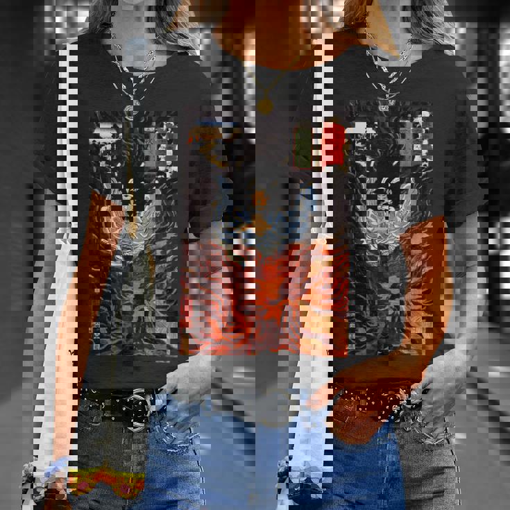 歌川国芳作 木曽街道六十九駅 Tシャツ 彼女への贈り物