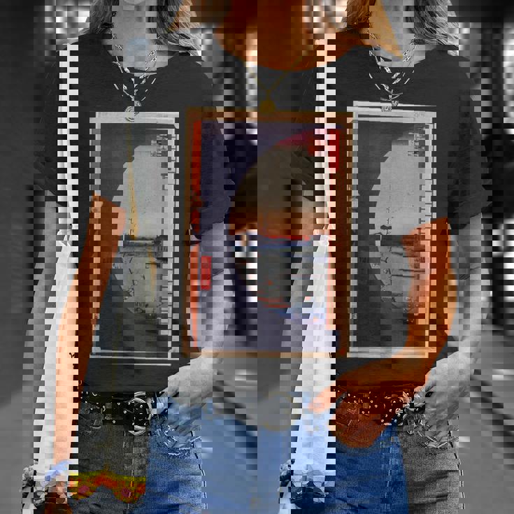 歌川広重 面白いtシャツ 名所江戸百景 絵画 アート メンズ 面白い 服 美術 グッズ 木版画 浮世絵 Tシャツ 彼女への贈り物